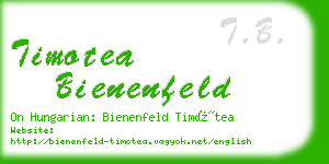 timotea bienenfeld business card